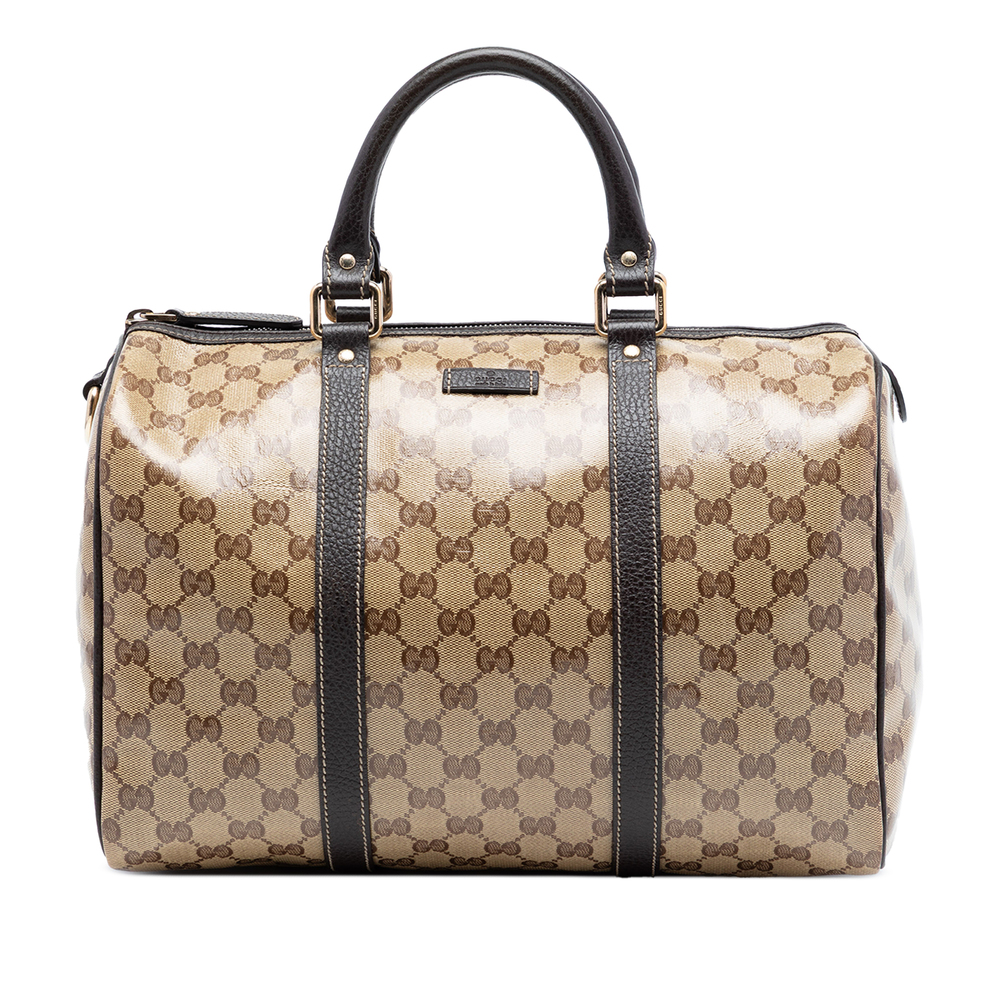 Pre-Loved Gucci Medium GG Crystal Joy Boston Bag